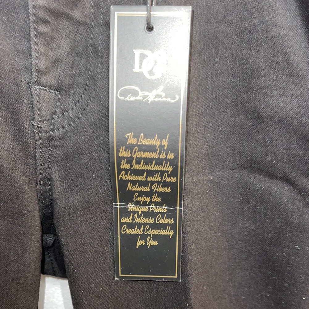 DG2 by Diane Gilman Black Classic Stretch Embroidered Stripe Skinny Jean Size 12 - Picture 9 of 13